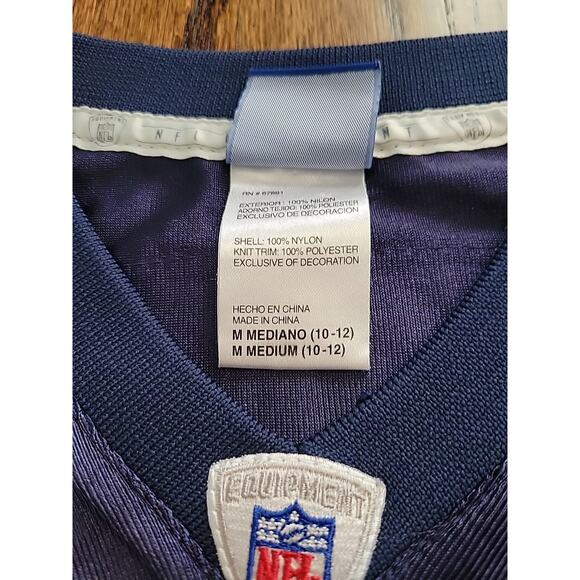 Reebok Bernard Berrian Chicago Bears Jersey Youth Medium 10-12 Football - Picture 5 of 9